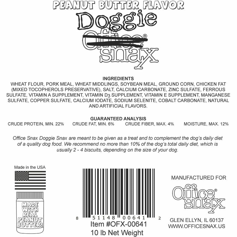 Office Snax Doggie Snax Biscuits - Rear