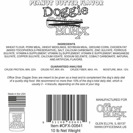 Office Snax Doggie Snax Biscuits - Rear