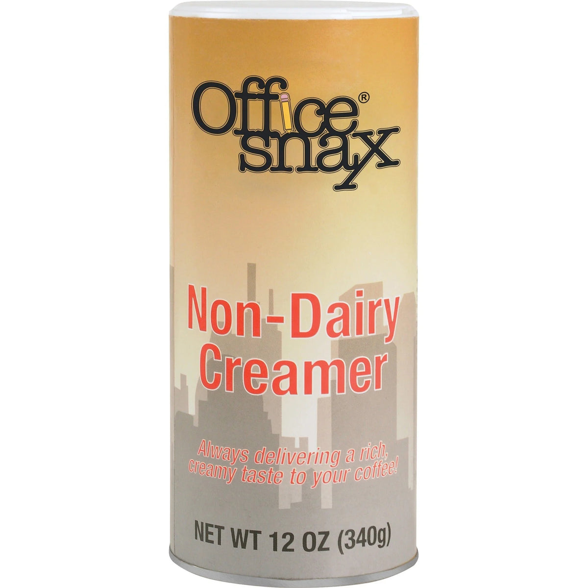 Office Snax Non-dairy Creamer Canister - 0.75 lb (12 oz) - 24 / Carton - Creamers