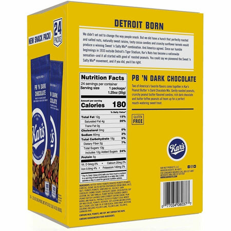 Office Snax Peanut Butter 'N Dark Chocolate Mix - Rear
