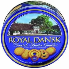 Office Snax Royal Dansk Danish Butter Cookies - 12 oz - Preservative-free - Sweets