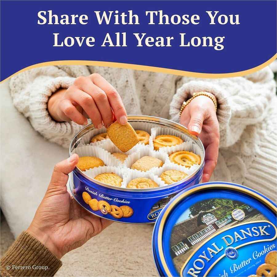 Office Snax Royal Dansk Danish Butter Cookies - Alternate-Image1