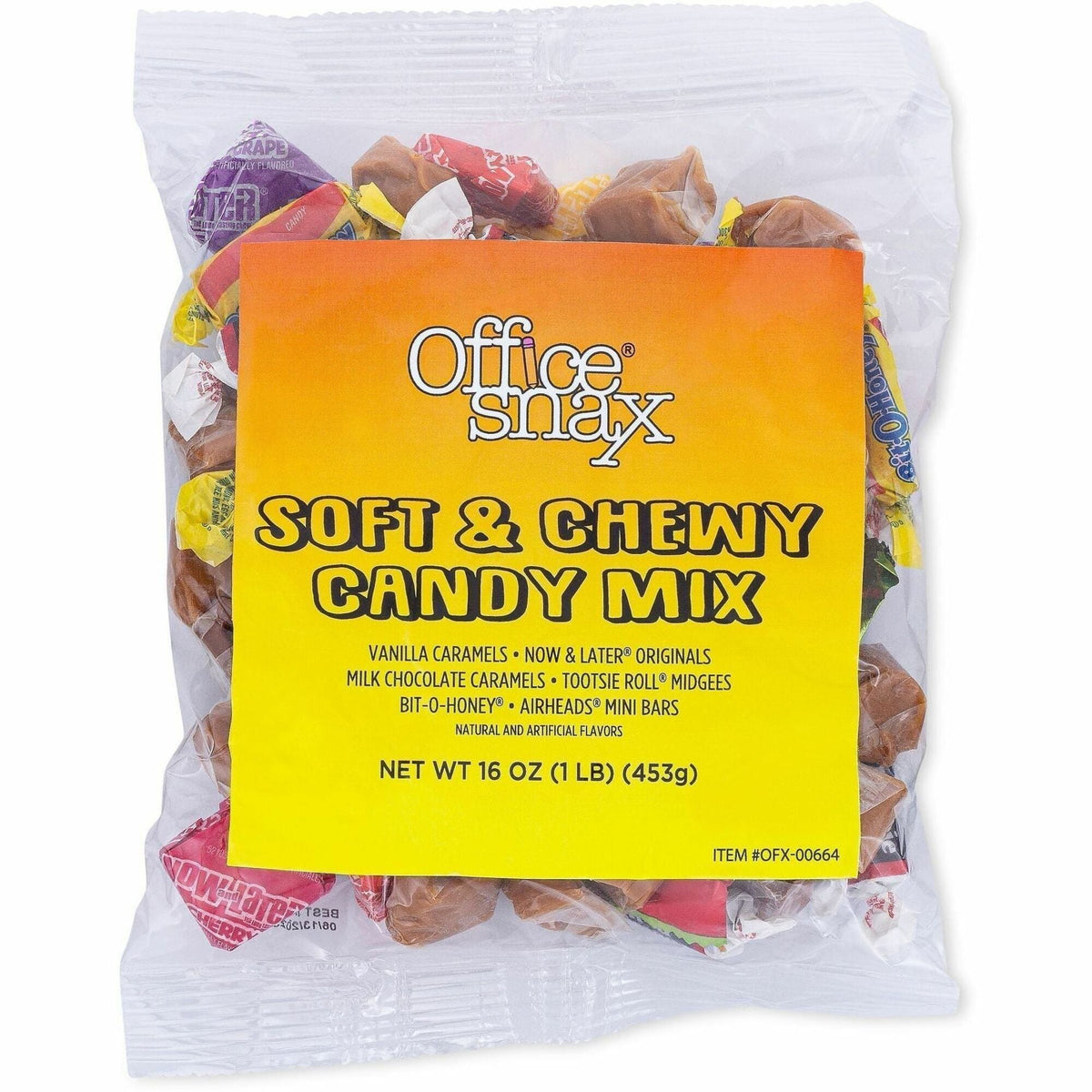 Office Snax Soft & Chewy Mix Assorted Candy - 2000