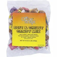 Office Snax Soft & Chewy Mix Assorted Candy - Individually Wrapped - 16 oz - Sweets
