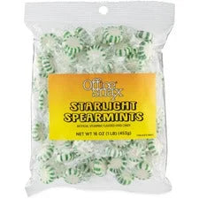 Office Snax Starlight Spearmints: Individually Wrapped Candy - 16 oz - Sweets