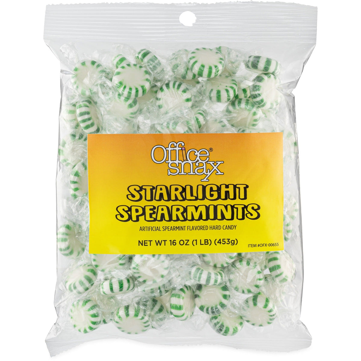 Office Snax Tub of Starlight Spearmints Candy - 2000
