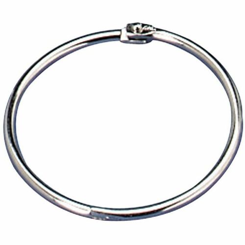Officemate 1’’ Silver Loose-Leaf Book Rings - Metal 100/Box - Binder / Bulldog Clips