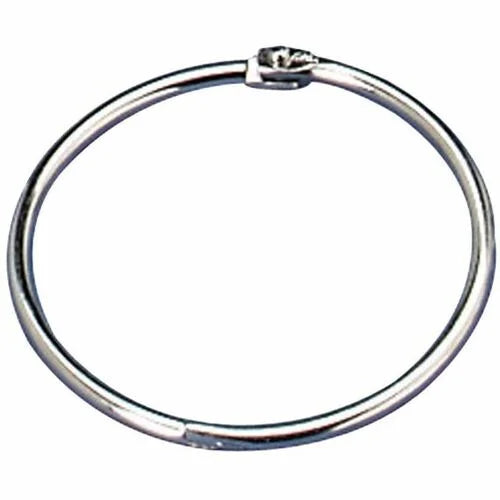 Officemate 1’’ Silver Loose-Leaf Book Rings - Metal 100/Box - Binder / Bulldog Clips