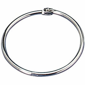 Officemate 1’’ Silver Loose-Leaf Book Rings - Metal 100/Box - Binder / Bulldog Clips