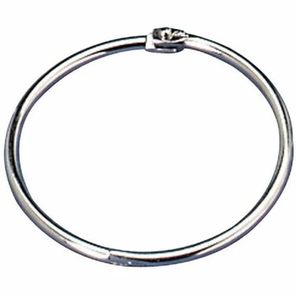 Officemate 1’’ Silver Loose-Leaf Book Rings - Metal 100/Box - Binder / Bulldog Clips