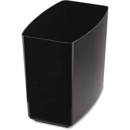 Officemate 2200 Series Wastebasket: 5 gal Capacity Black - 12.5’’ x 13.8’’ 8.4’’ - Waste Containers & Lids