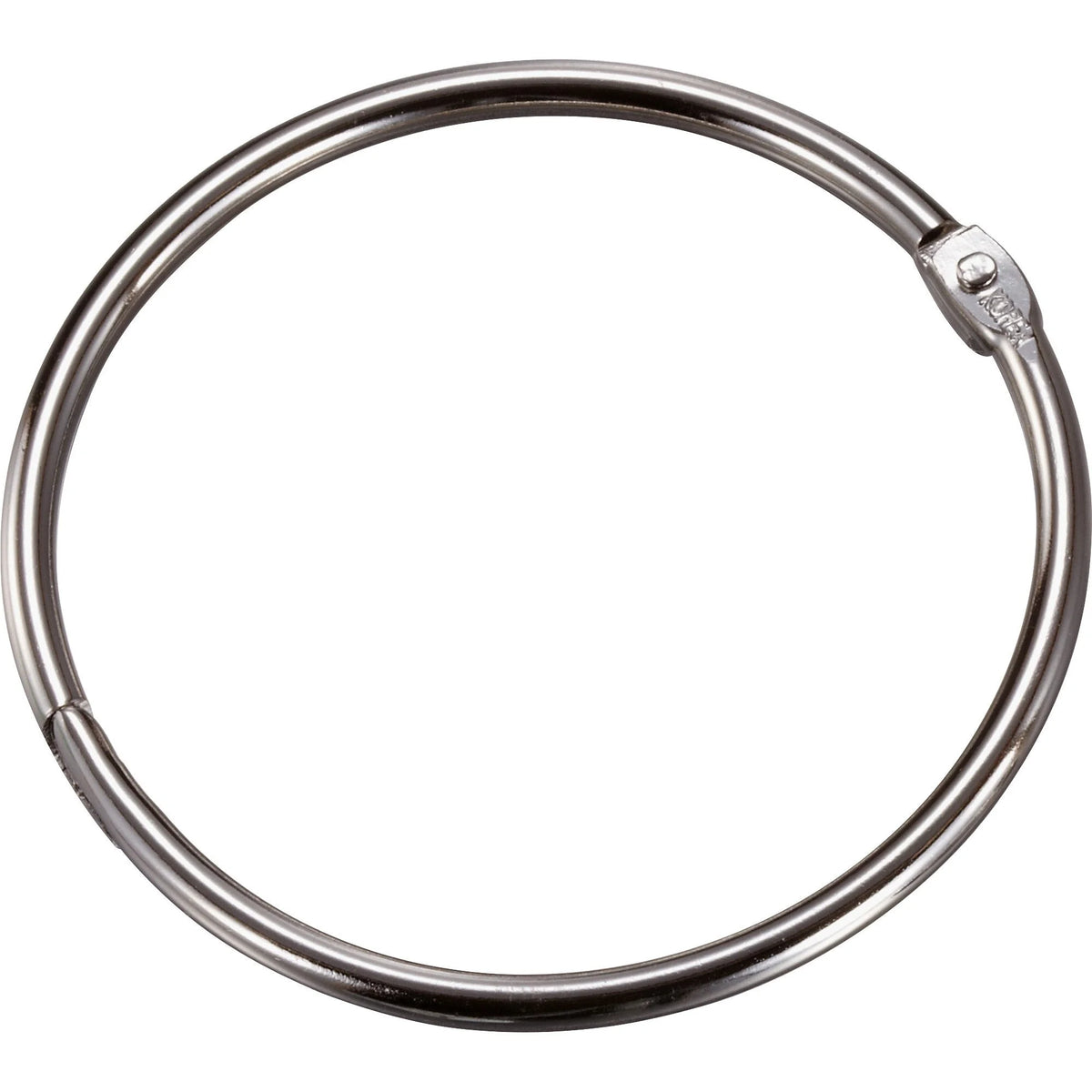 Officemate 3’’ Silver Loose-Leaf Book Rings - Metal 10/Box - Binder / Bulldog Clips