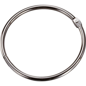 Officemate 3’’ Silver Loose-Leaf Book Rings - Metal 10/Box - Binder / Bulldog Clips