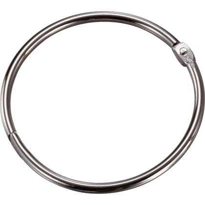 Officemate 3’’ Silver Loose-Leaf Book Rings - Metal 10/Box - Binder / Bulldog Clips