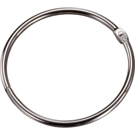 Officemate 3’’ Silver Loose-Leaf Book Rings - Metal 10/Box - Binder / Bulldog Clips