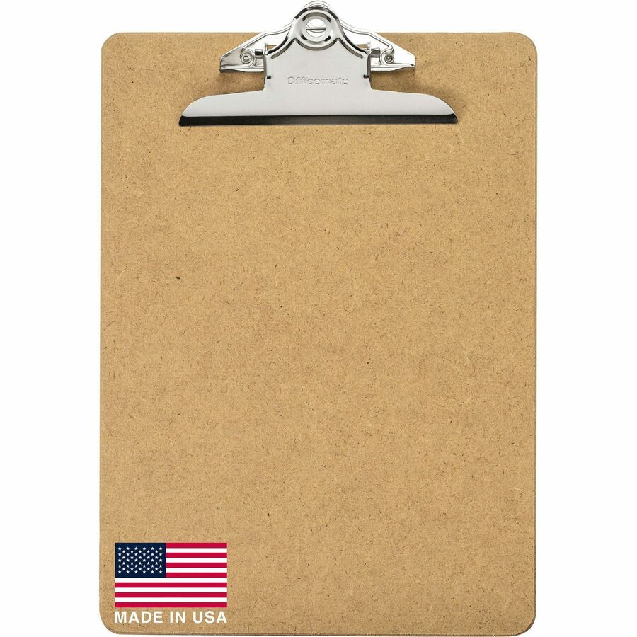 Officemate 83100 Letter Size Wood Clipboard, 9" x 12 .5" ,Recycled Hardboard - Alternate-Image2