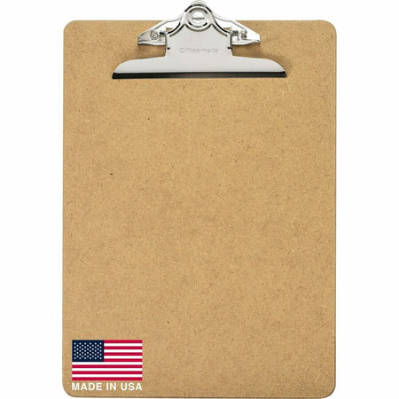 Officemate 83100 Letter Size Wood Clipboard, 9" x 12 .5" ,Recycled Hardboard - Alternate-Image2