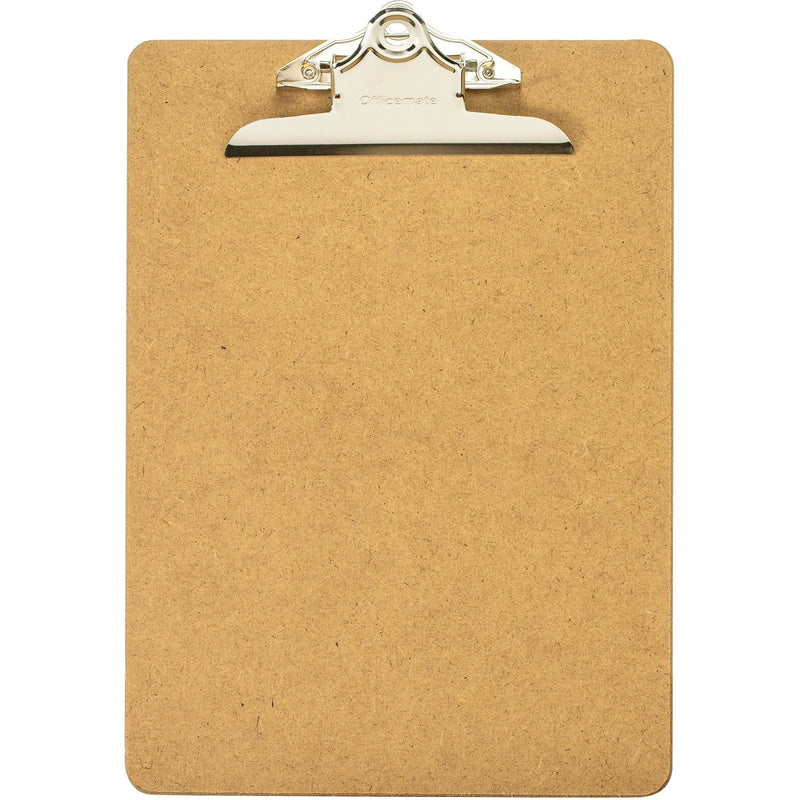 Officemate 83100 Wood Clipboard: Letter Size Recycled Hardboard 9’’ x 12.5’’ - Clipboards