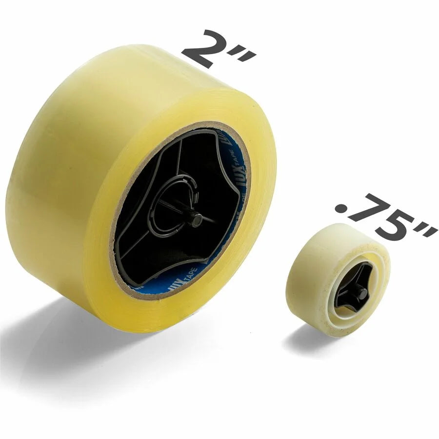 Officemate 96690 Deluxe Heavy Duty Two Roll Tape Dispenser - Holds Total 2 Tape(s) - Black - 1 Each - Dispensers