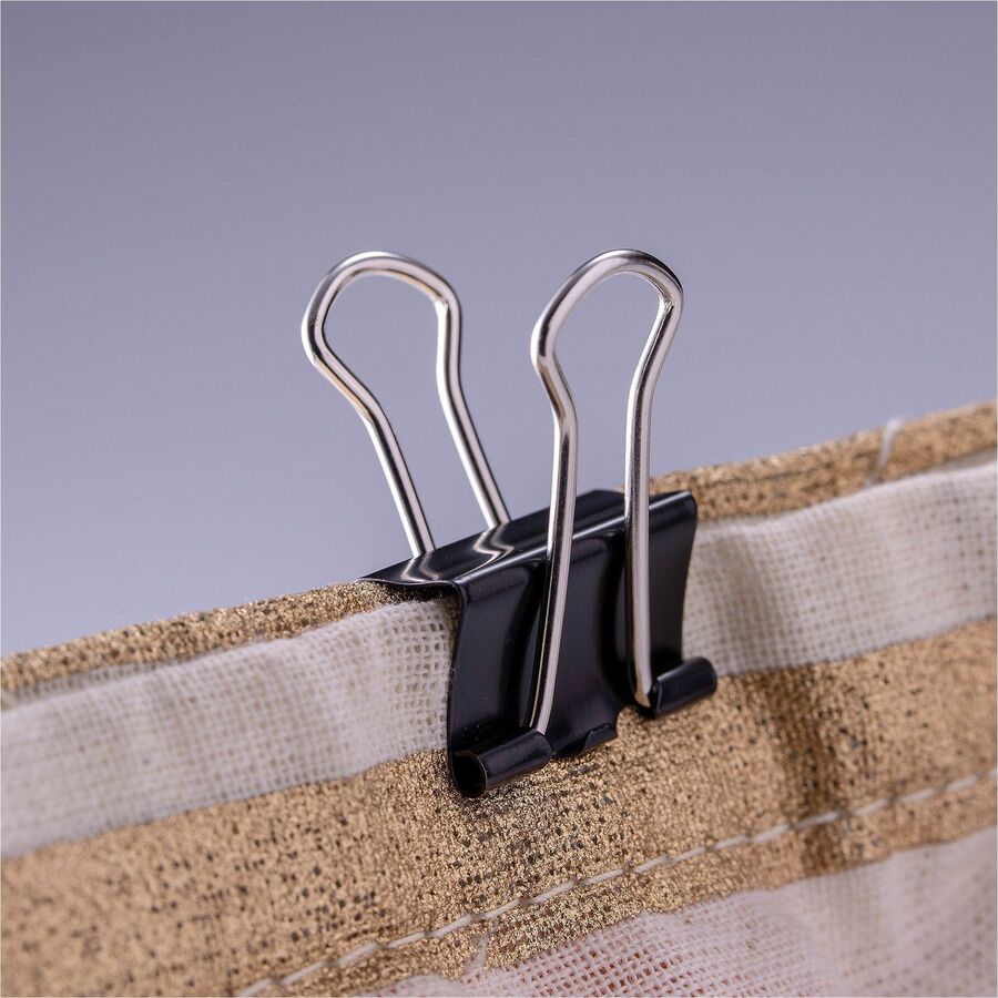 Officemate 99020 Small Binder Clips, Black, 12/Pack - Alternate-Image4