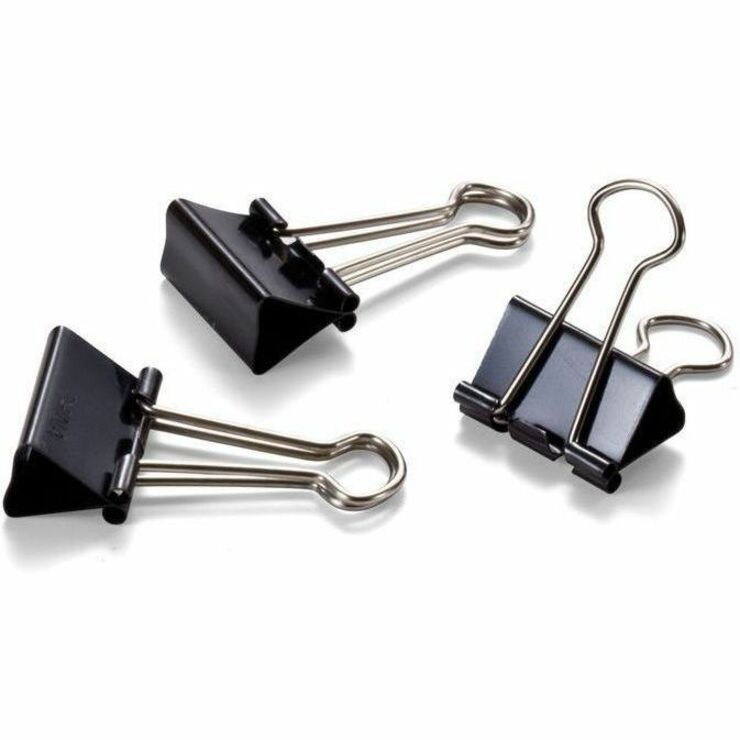 Officemate 99020 Small Binder Clips, Black, 12/Pack - Alternate-Image1