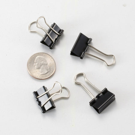 Officemate 99020 Small Binder Clips, Black, 12/Pack - Alternate-Image2
