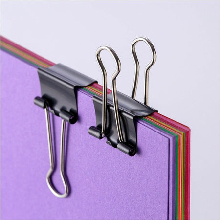 Officemate 99020 Small Binder Clips, Black, 12/Pack - Alternate-Image3