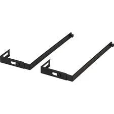 Officemate Adjustable Partition Hangers - x 7’’ Length - Metal - Black - 2 / Pair - Hooks &