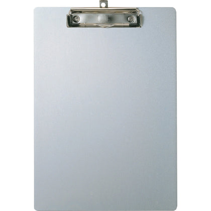 Officemate Aluminum Clipboard: 8 1/2’’ x 11’’ Sheet Size Silver - 1 Each - Clipboards