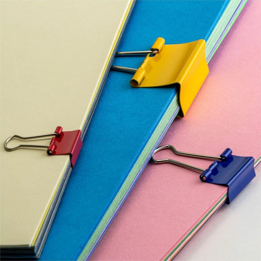 Officemate Binder Clips: Medium Assorted Pack of 30 - Bulldog Clips