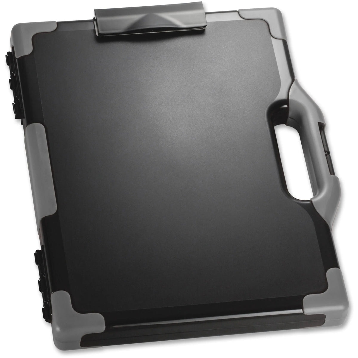 Officemate Carry-All Clipboard Storage Box: Tablet & Notebook - Black/Gray - Clipboards