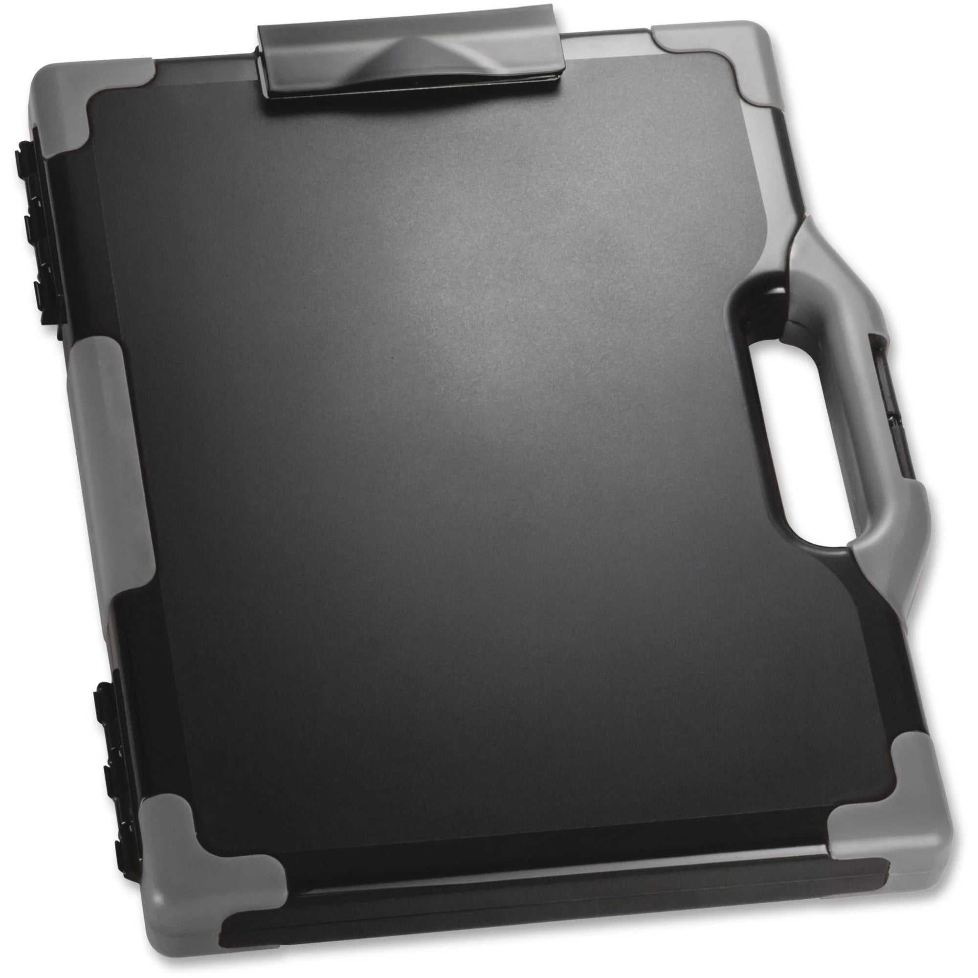 Officemate Carry-All Clipboard Storage Box: Tablet & Notebook - Black/Gray - Clipboards