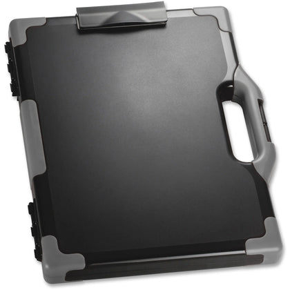 Officemate Carry-All Clipboard Storage Box: Tablet & Notebook - Black/Gray - Clipboards