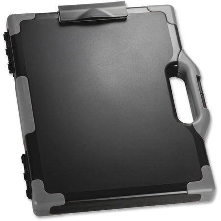 Officemate Carry-All Clipboard Storage Box: Tablet & Notebook - Black/Gray - Clipboards