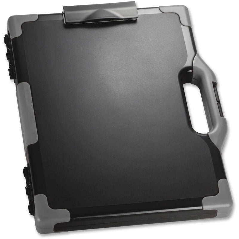 Officemate Carry-All Clipboard Storage Box: Tablet & Notebook - Black/Gray - Clipboards