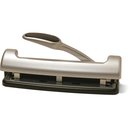 Officemate EZ Lever Adjustable Hole Punch: 3 Punch Heads 15 Sheet Capacity - Paper Punches