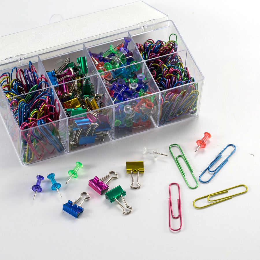 Officemate Flip Lid Clip Organizer Value Pack - Alternate-Image1