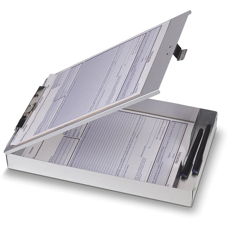 Officemate Form Holder: 1’’ Clip Capacity Aluminum Storage for Stationary - Clipboards