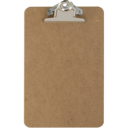 Officemate Hardboard Clipboards: 6’’ x 9’’ Clamp Board - Brown 1’’ Clip - 1 Each - Clipboards