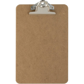 Officemate Hardboard Clipboards: 6’’ x 9’’ Clamp Board - Brown 1’’ Clip - 1 Each - Clipboards