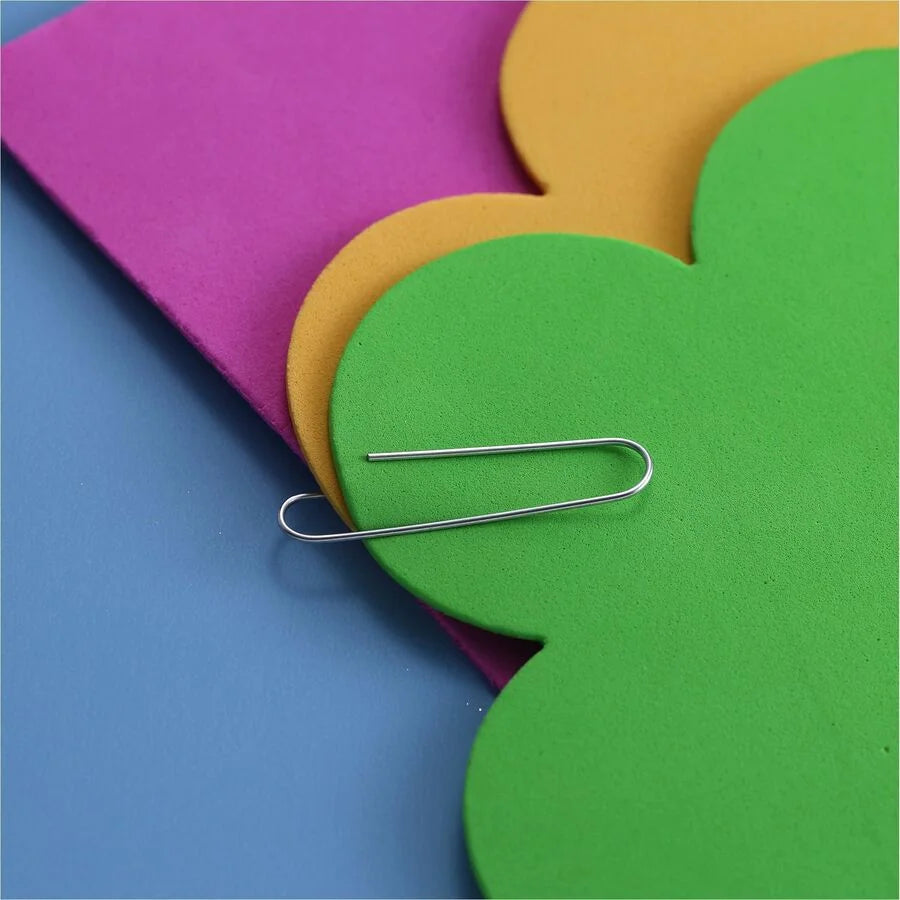 Officemate Jumbo Paper Clips: 2’’ Length x 0.5’’ Width - Silver Steel - 100/Box - Clips