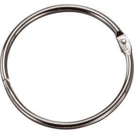 Officemate Loose-Leaf Book Rings: 2’’ Silver Metal Rings (50/Box) - Binder / Bulldog Clips