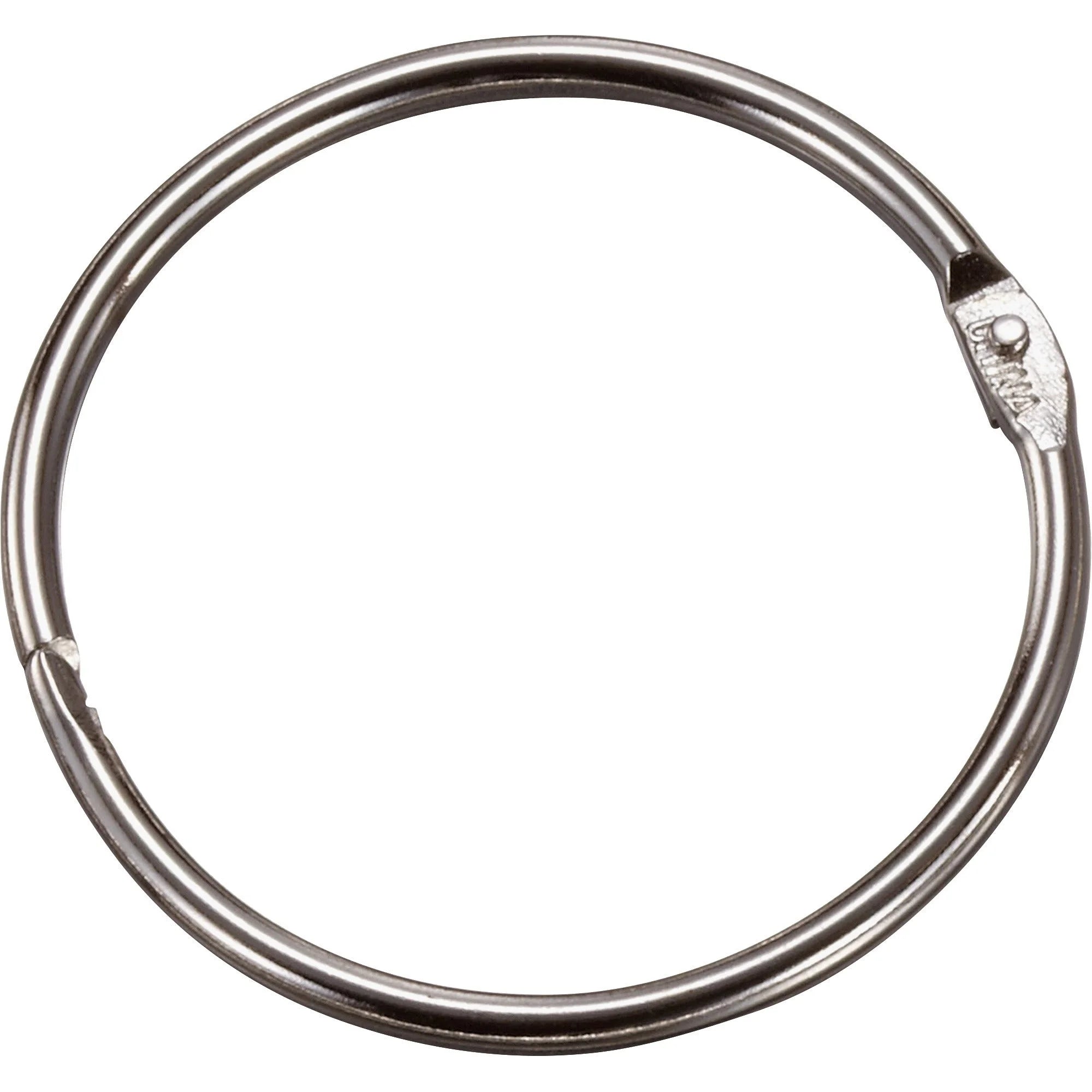 Officemate Loose-Leaf Book Rings: 2’’ Silver Metal Rings (50/Box) - Binder / Bulldog Clips