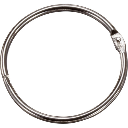Officemate Loose-Leaf Book Rings: 2’’ Silver Metal Rings (50/Box) - Binder / Bulldog Clips