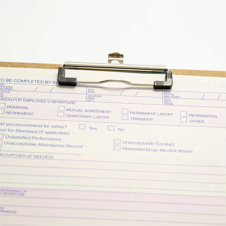 Officemate Low-profile Clipboard: 1’’ Clip 9’’ x 12 1/2’’ Hardboard - Brown - Clipboards