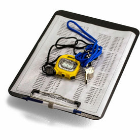 Officemate Low Profile Clipboard with Pen Holder - Recycled Plastic - Black - Clipboards