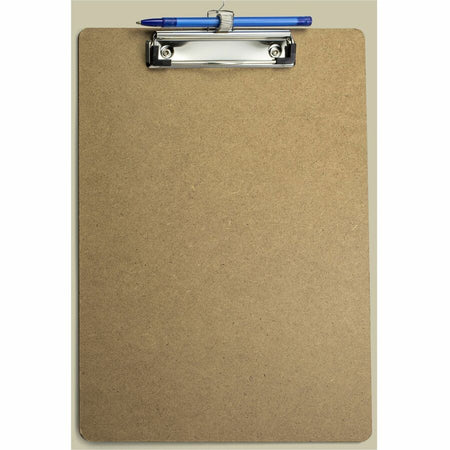 Officemate Low Profile Wood Letter Size Clipboard w Pen Holder - Alternate-Image1