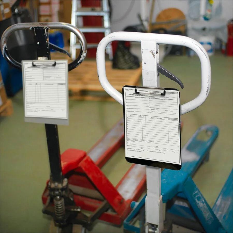 Officemate Magnetic Clipboard: Aluminum Gray Clipboard - Clipboards