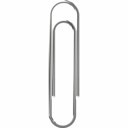 Officemate Paper Clips: No. 1 Silver Steel 100/Box 10 Packs - Clips