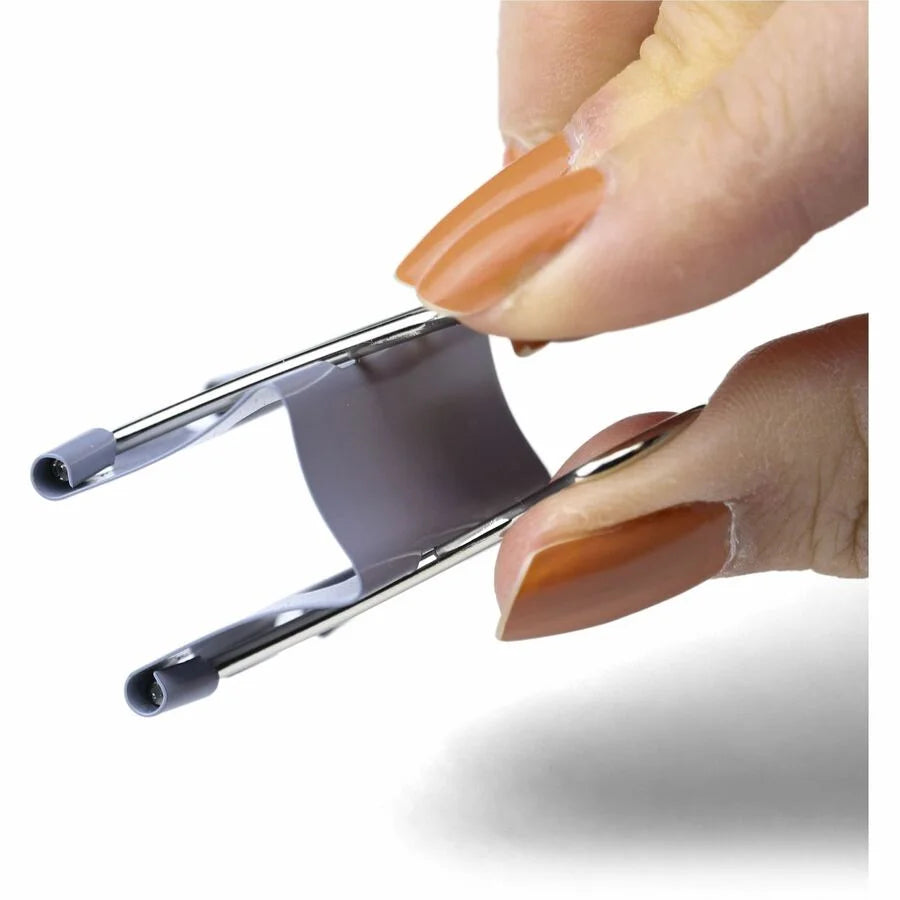 Officemate Small Binder Clips - 2.8’’ Length x 1.7’’ Width - Gray - 12/Box - Bulldog